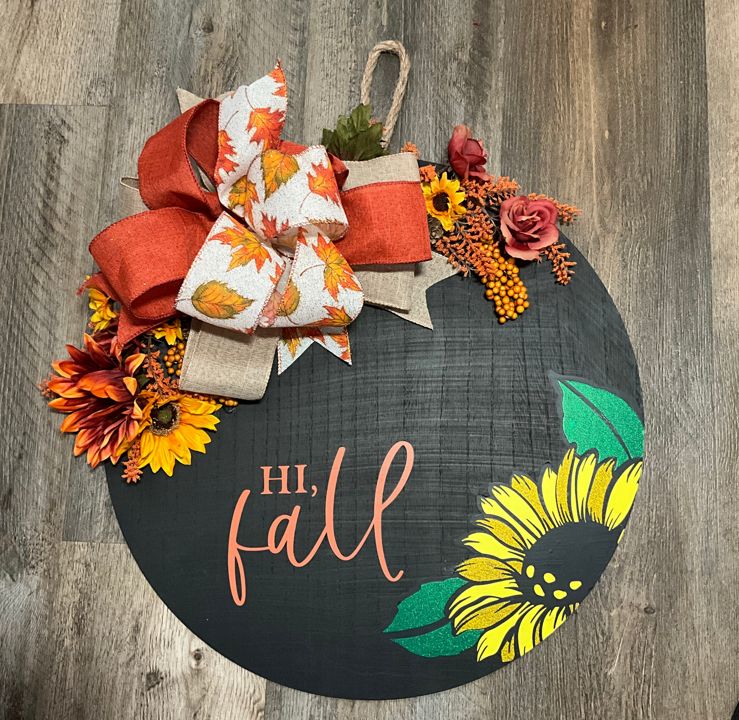 Hi Fall Door Sign