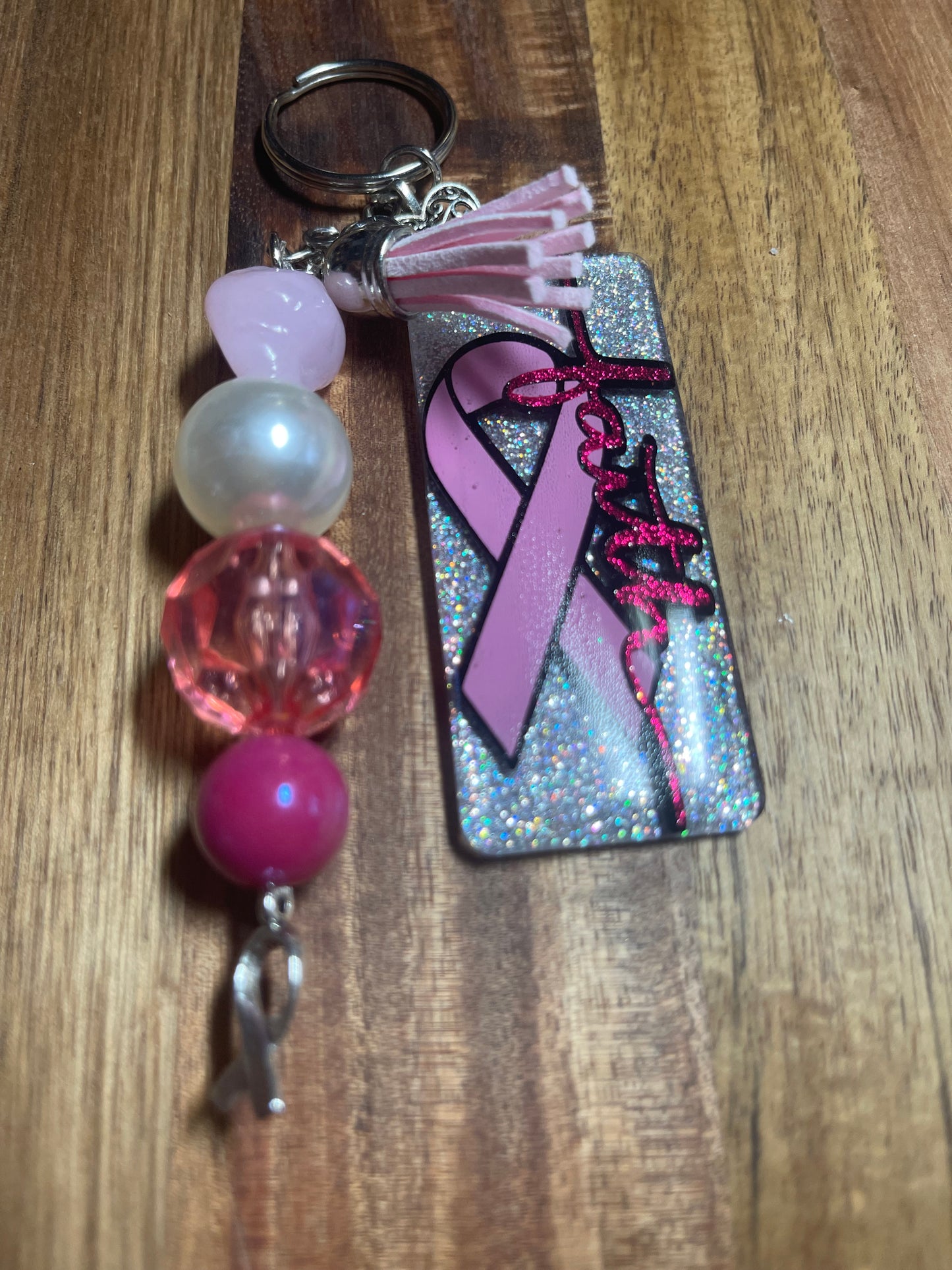 Breast Cancer Bubble Gum Keychain