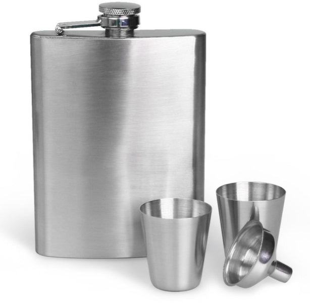 7oz Flask Set with 2 Shot Glasses Set