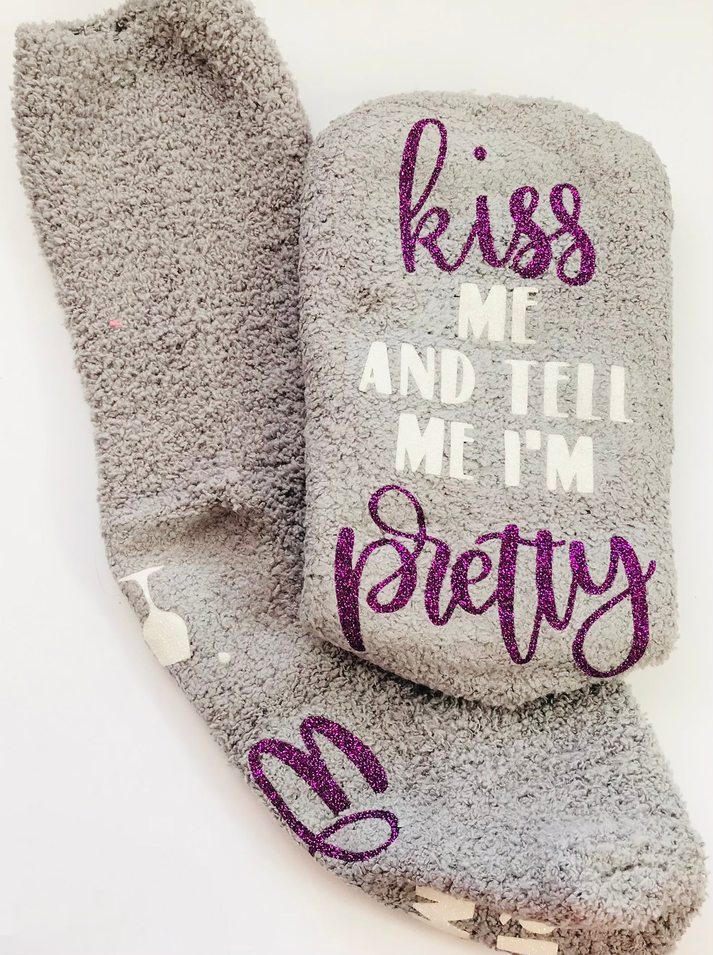 Kiss me and tell me I’m Pretty￼ Socks