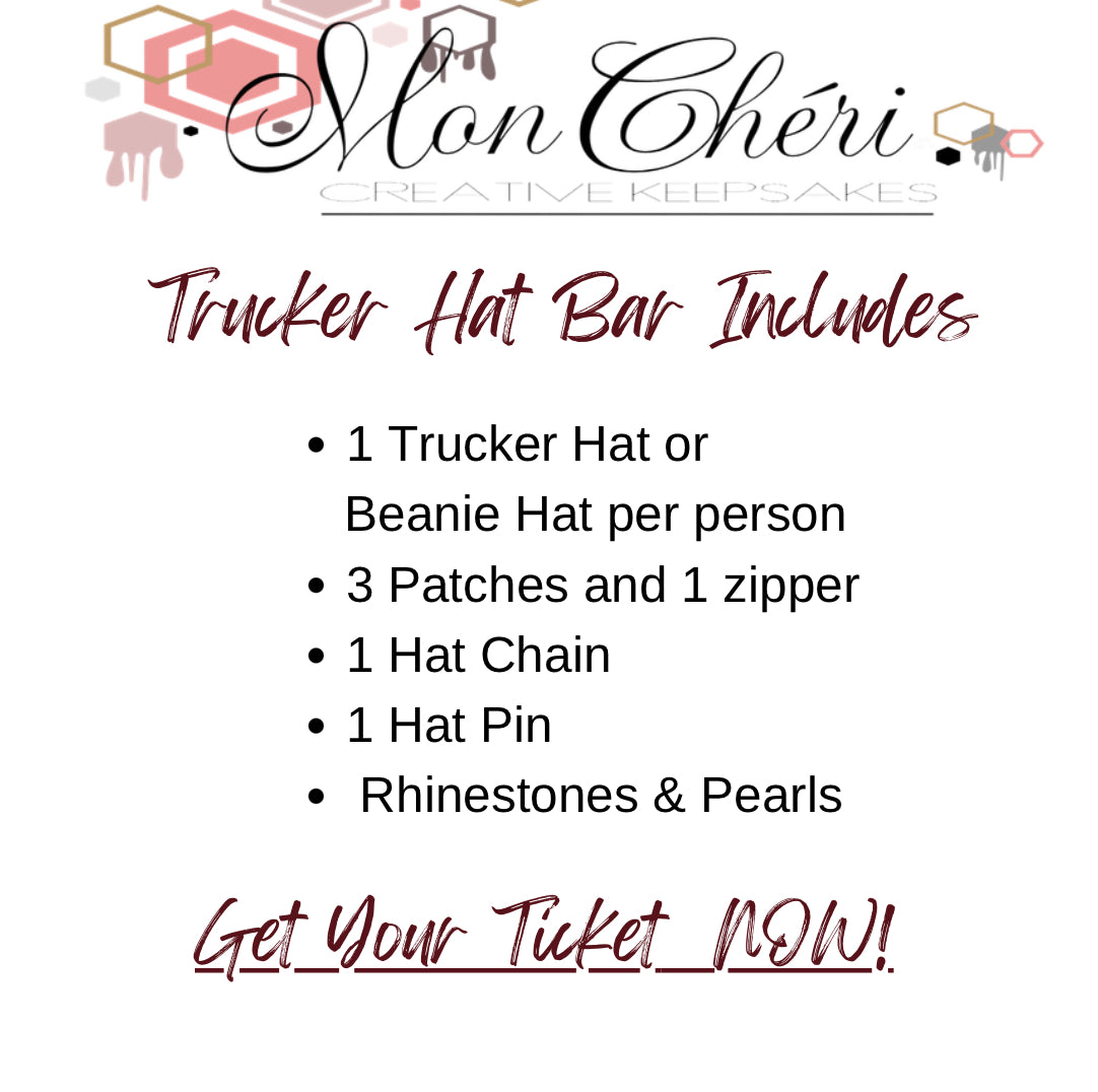 Custom Trucker Hat Bling Party!