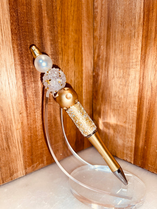 ￼ Golden Sugar Bubblegum Bead Pen