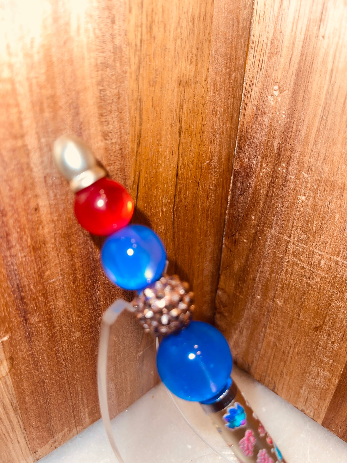 Gold Fish Girl, Bubblegum Bead Stylus Pen