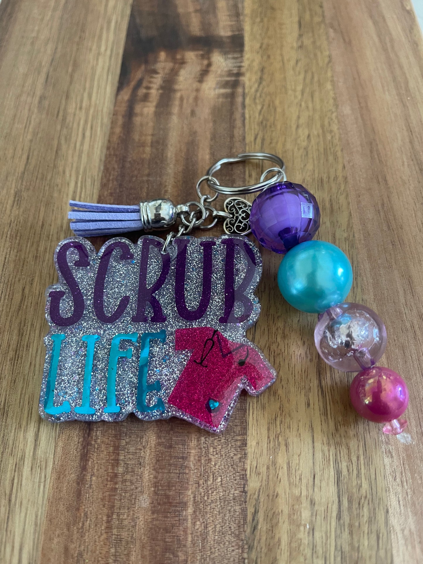 Scrub Life Bubble Gum Keychain