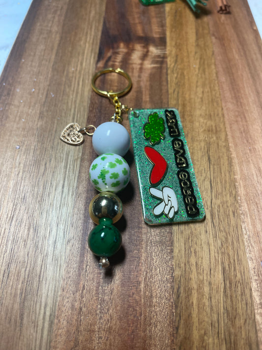 Peace, Love and Luck Bubble Gum Keychain
