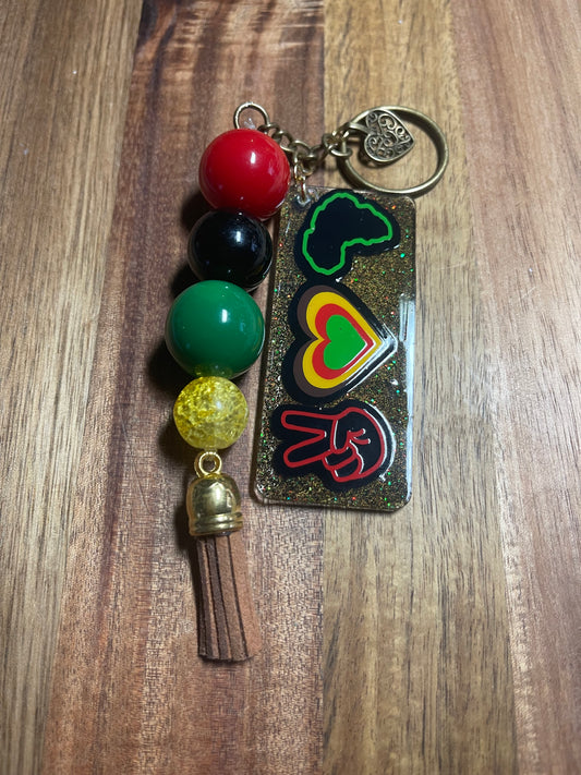 Black Beauty with Bubble Gum Keychain