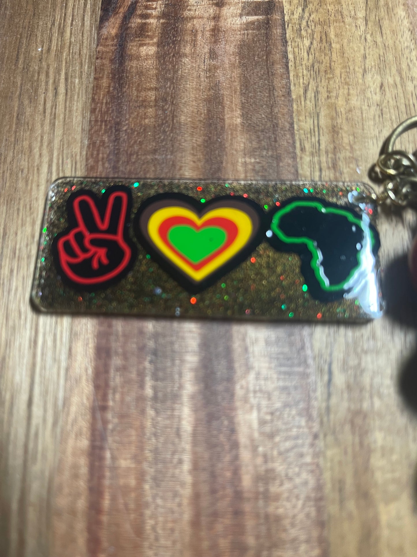 Black Beauty with Bubble Gum Keychain