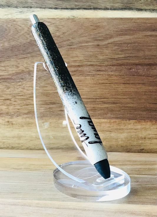 Live Laugh Love Brown & White Hombre Pen