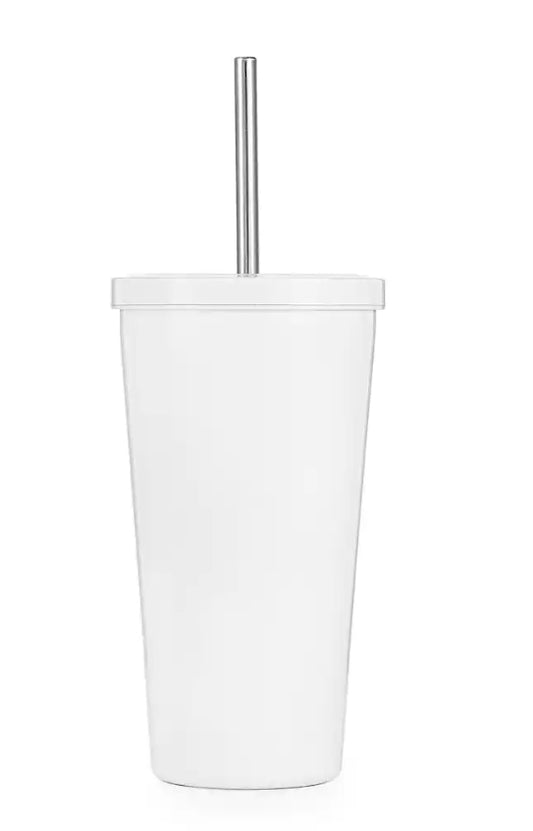 19 fl. oz. STEMLESS TUMBLER W/STRAW