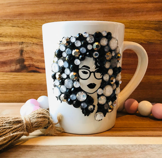Blinged Out Sassy Platinum Coffee Mug