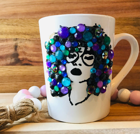 Blinged Out Sassy Purple Coffee Mug