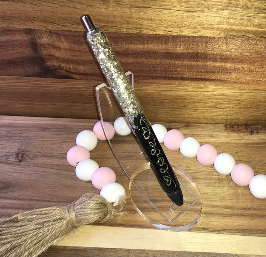 Black & Gold Love Ink Pen
