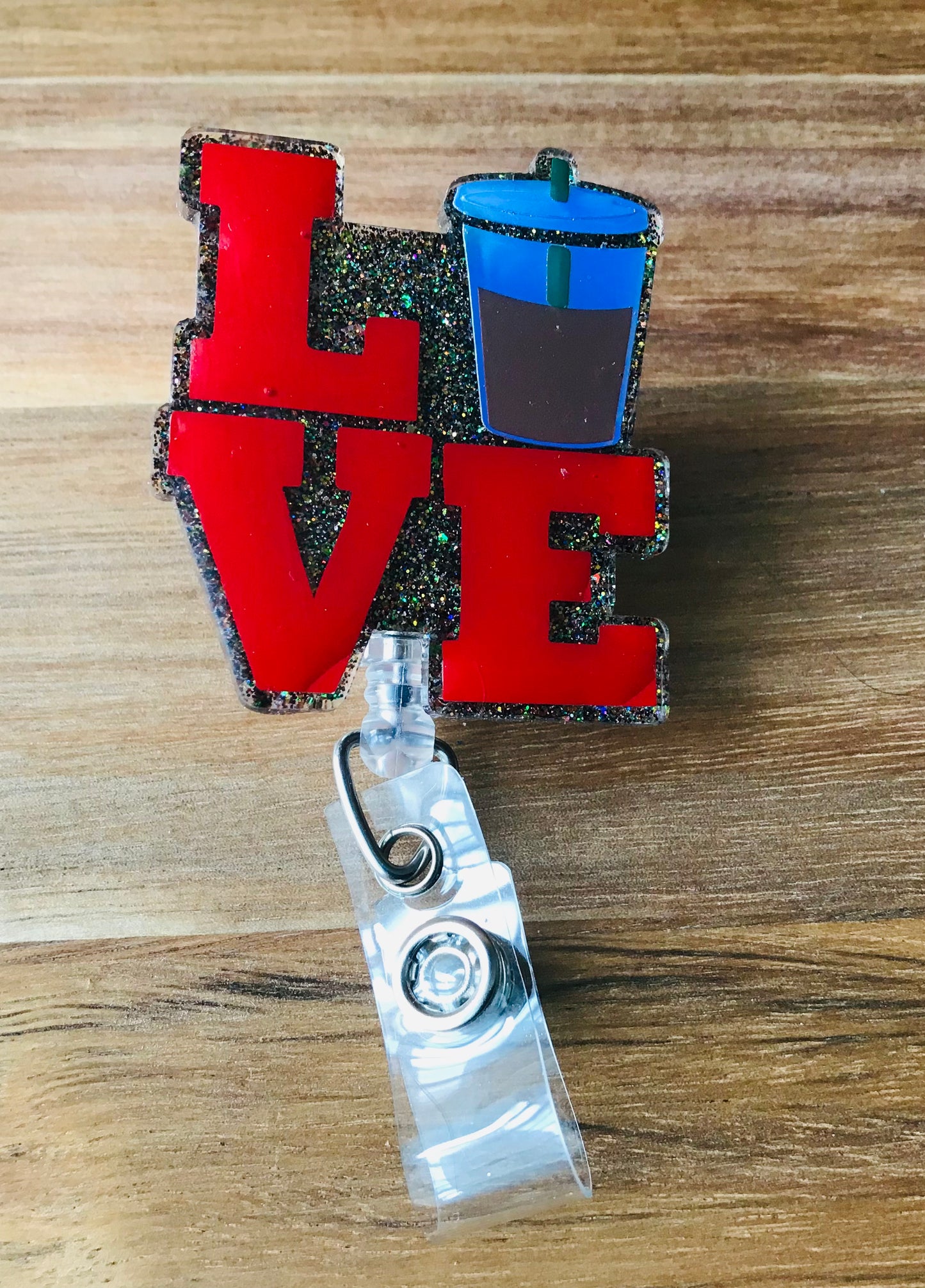 Love Coffee Badge Reel