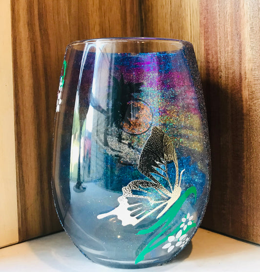 Tropical Wine Glass