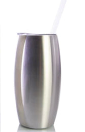 25OZ STEMLESS TUMBLER W/STRAW